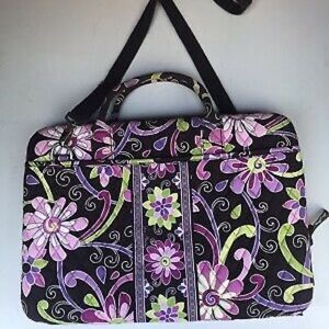 Vera bradley laptop case. Purple punch pattern